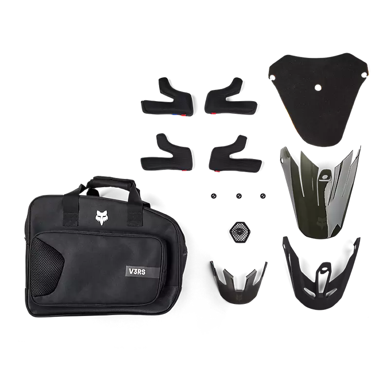 FOX RACING V3 RS Carbon Solid Helmet - Black Carbon