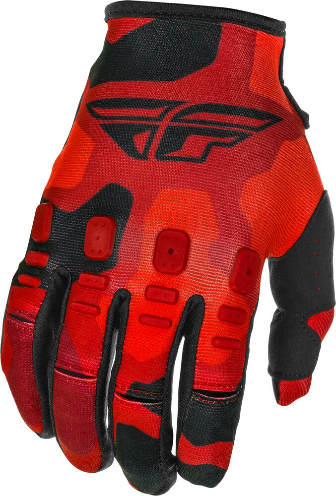 FLY RACING KINETIC K221 GLOVES RED/BLACK SZ 11