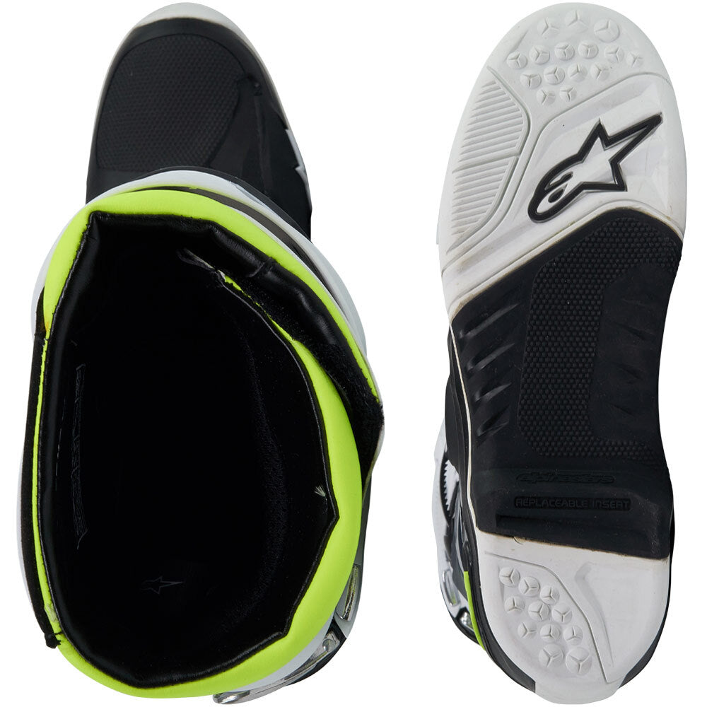 ALPINESTARS TECH 10 BOOTS BLACK/WHITE/YELLOW