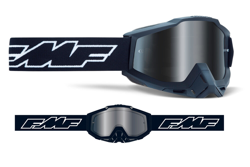 FMF VISION POWERBOMB SAND GOGGLE ROCKET BLACK SMOKE LENS