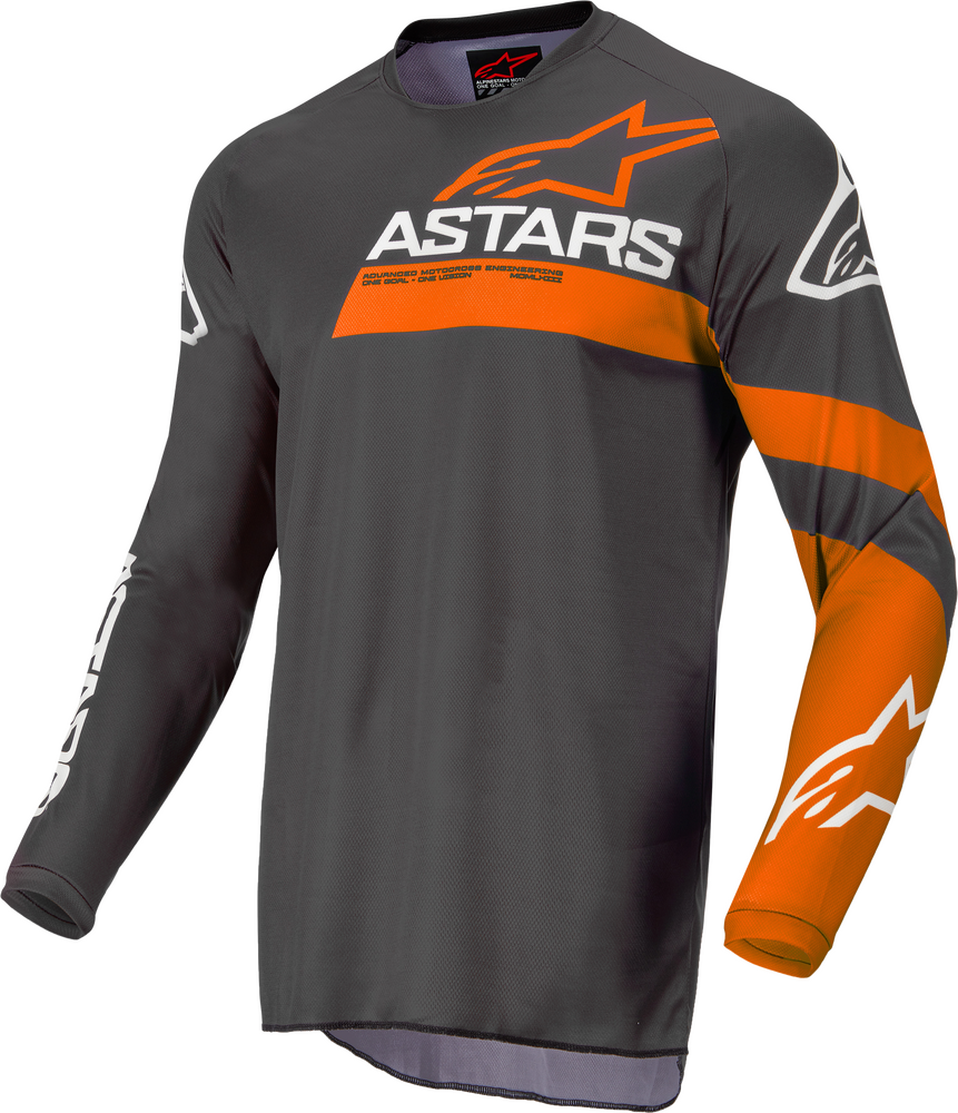 ALPINESTARS FLUID CHASER JERSEY ANTHRACITE/CORAL FLUO LG
