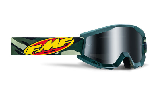FMF VISION POWERCORE GOGGLE ASSAULT CAMO MIRROR SILVER LENS