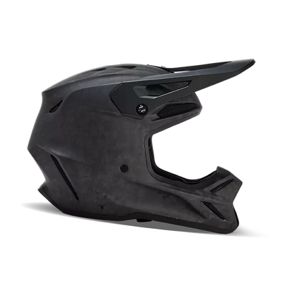 FOX RACING V3 RS Carbon Solid Helmet - Black Carbon