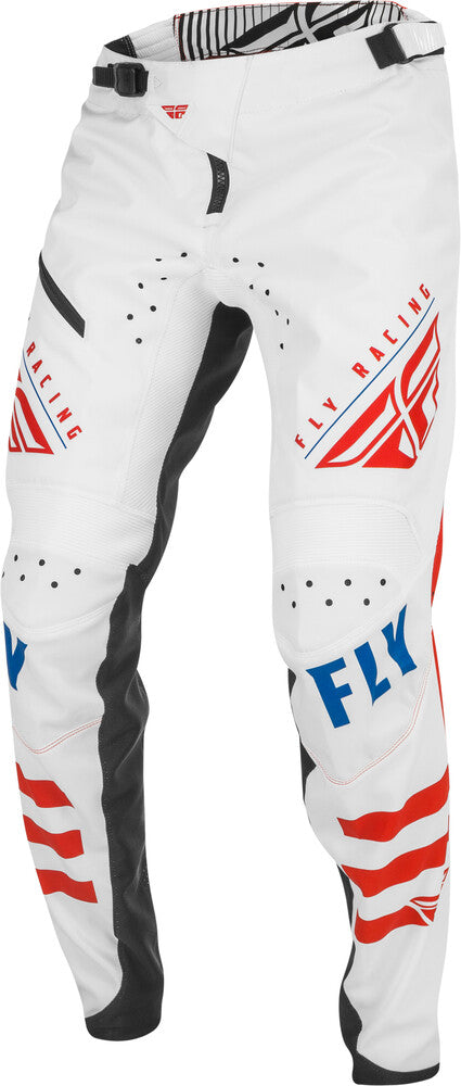 FLY RACING KINETIC BICYCLE LE PANTS WHITE/RED/BLUE