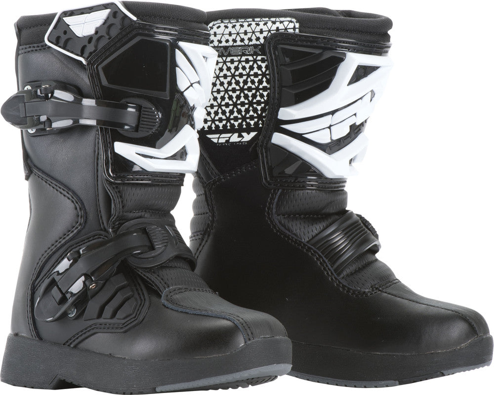 FLY RACING YOUTH MAVERIK BOOTS BLACK