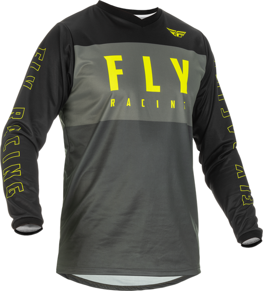 FLY RACING F-16 JERSEY GREY/BLACK/HI-VIS LG