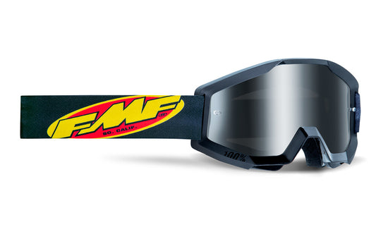 FMF VISION POWERCORE GOGGLE CORE BLACK MIRROR SILVER LENS