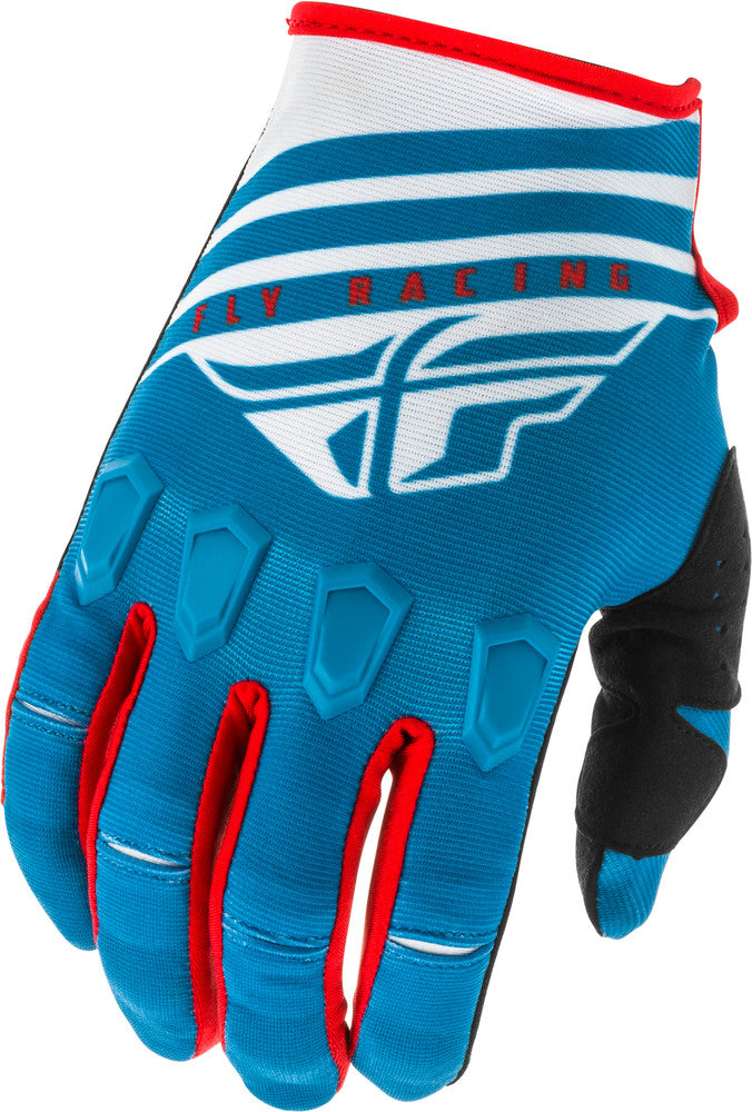 FLY RACING KINETIC K220 GLOVES BLUE/WHITE/RED SZ 13