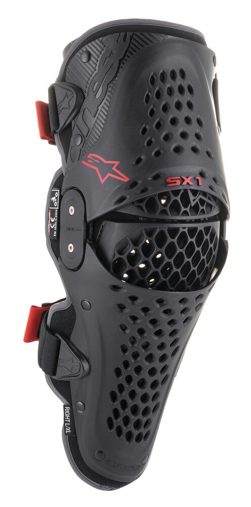 ALPINESTARS SX-1 V2 KNEE PROTECTOR BLACK/RED