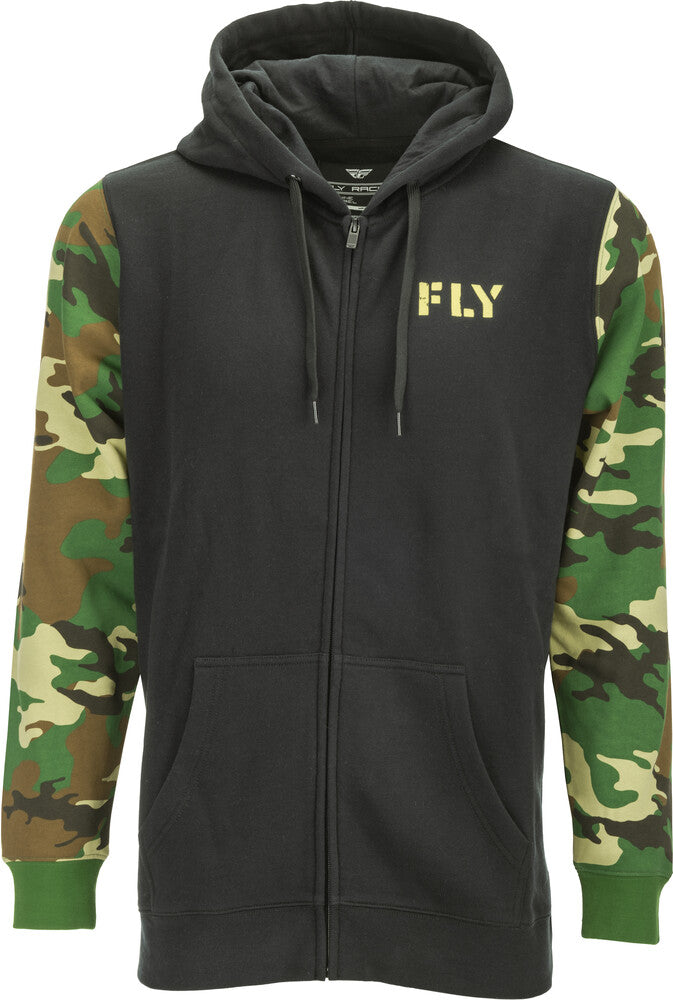 FLY RACING CAMO ZIP UP HOODIE